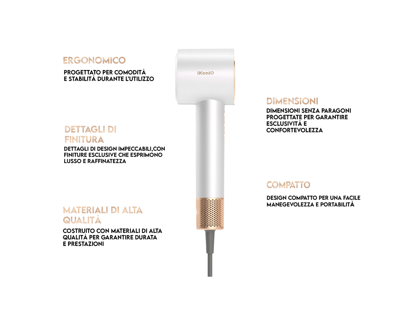 iKoniQ Aria in Bianco & Oro Rosa