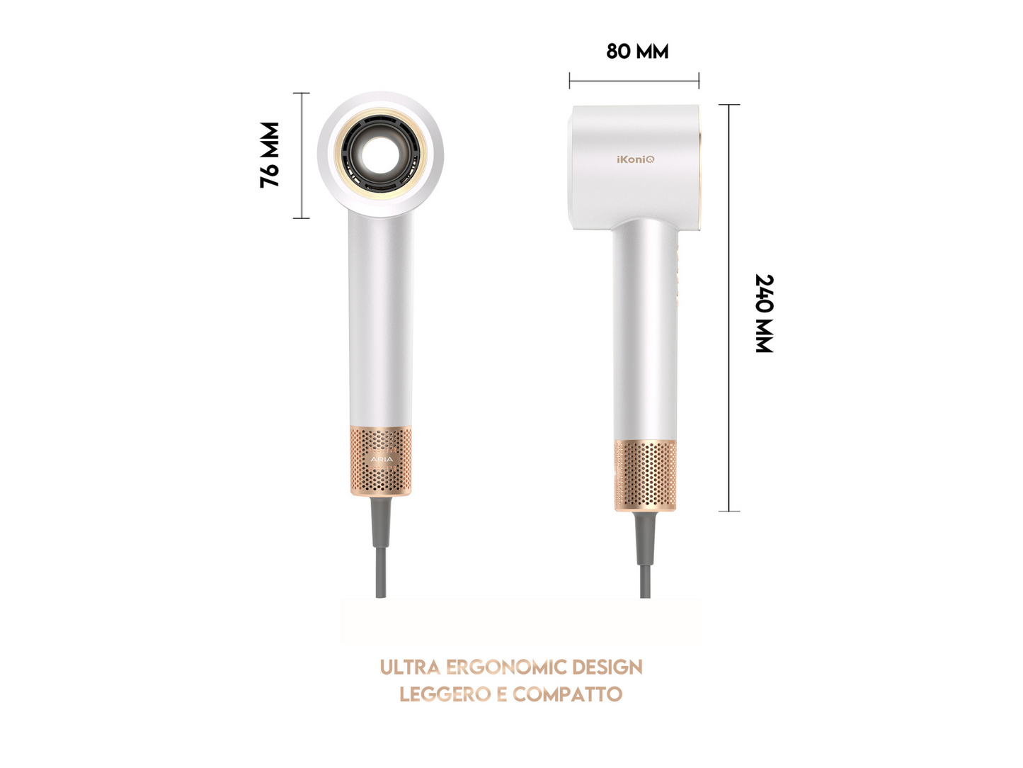 iKoniQ Aria in Bianco & Oro Rosa